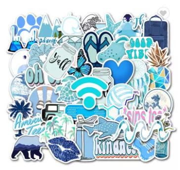 50pcs Custom Logo Kawaii Cute Waterproof Pvc Vinyl Cartoon Laptop Decorative Sticker For Kids Journa / 1