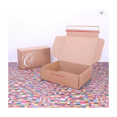 Custom Cheap Two Sides Printing Hot Foiled Logo Mailer Box Corrugated Gift Shipping Box