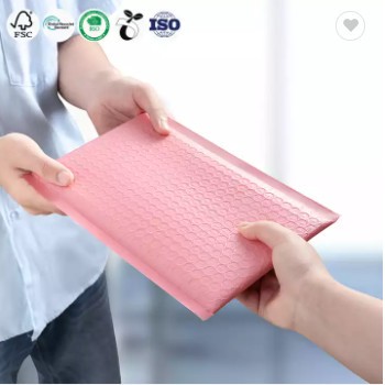 Customized OEM Eco-friendly Recycle Custom Size Poly Bubble Mailers Self envelopes shipping supplier / 3