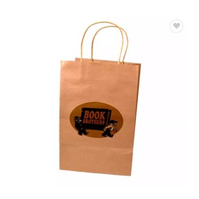 High Quality Environmental Friendly Customized Brown Kraft Paper Bags With Logo For Food Packaging