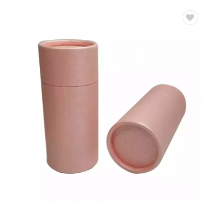 Custom design paper cylinder lipstick cosmetic packaging tube