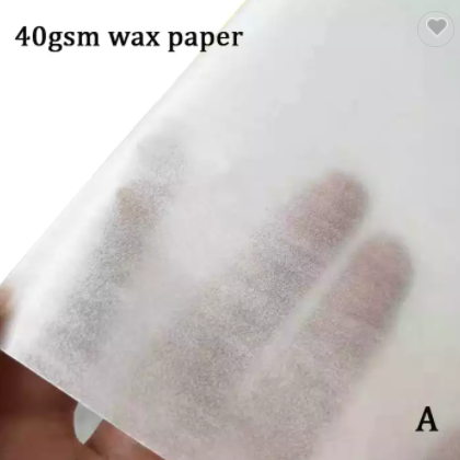 Food grade custom printed wrapping paper grease proof Wax paper for packaging / 2