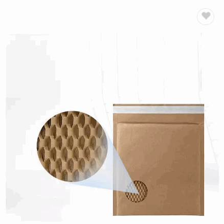 Quality Delivery Bags Can Be Customized Full Biodegradable Kraft Corrugated Paper Courier Bag Honeyc / 2
