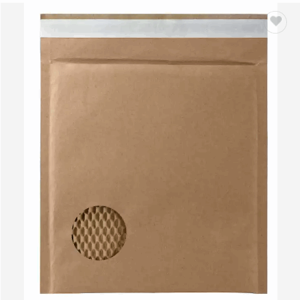 Quality Delivery Bags Can Be Customized Full Biodegradable Kraft Corrugated Paper Courier Bag Honeyc / 3
