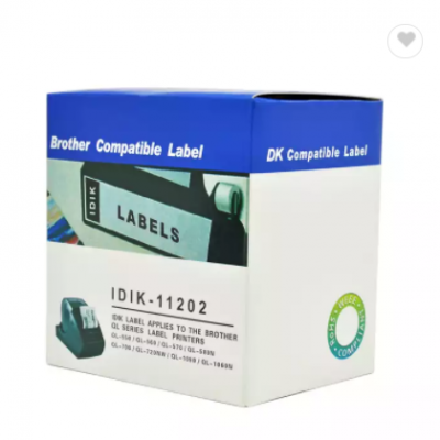 DK series paper rolls compatible for brother ribbon printer label roll cartridge paper dk112202 DK11