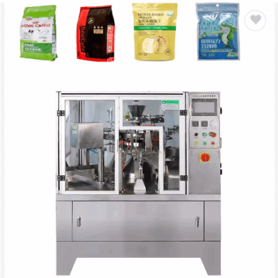 High speed automatic small chocolate / candy bar stand up pouch bags packing machine