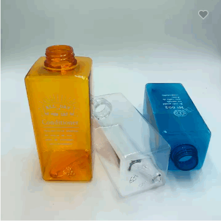 Square bottle 400ml shampoo bottle shower bottle / 6