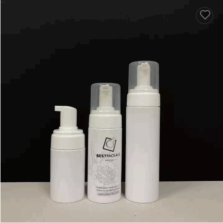 cleanser 150ml white plastic mousse foam pump bottle / 4