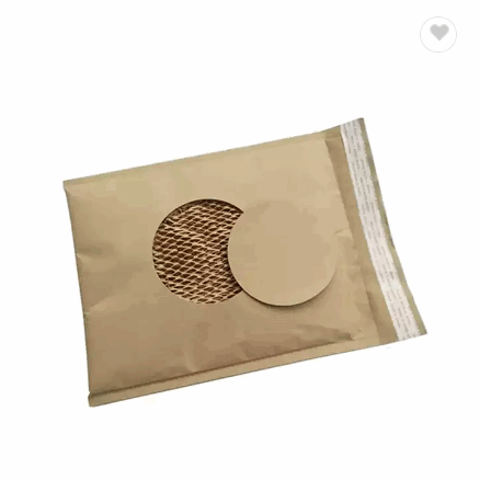 100% Recyclable Biodegradable Brown Expandable Mailer Paper Bag Honeycomb Express Bag Courier Mailin / 6