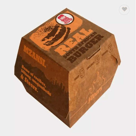 Burger Box Custom Printed Foldable Cardboard Hamburger Packaging Paper Burger Box / 1