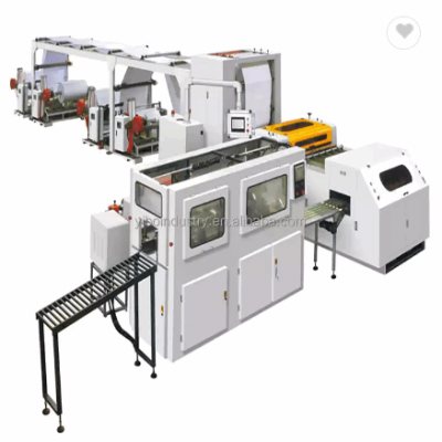 jumbo roll A4 paper cutting machine with automatic packing machine