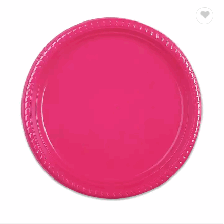 Al Bayader disposable Plastic colored plate / 6