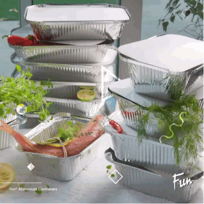 Al Bayader Disposable Aluminum Foil Food Take Away Container