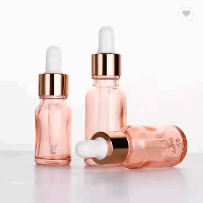 Cosmetic Olive essential oil 5ml 10ml 30ml 50ml 60ml 100ml serum rose gold glass dropper bottle