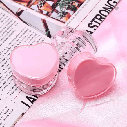 Luxury 5g 10g Cosmetic Plastic Acrylic Cream Jar with Pink Gold Screw Lids for Acrylic Powder Jars / 4