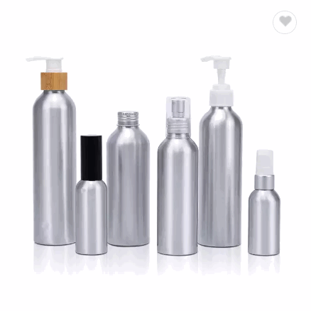 30ml 50ml 60ml 120ml 250ml 100ml aluminum bottle with plastic pump sprayer / 2