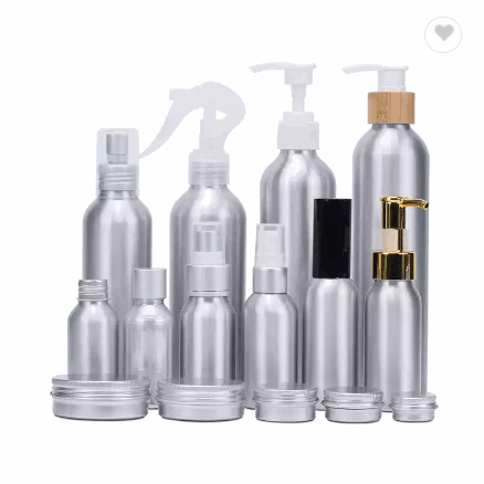 30ml 50ml 60ml 120ml 250ml 100ml aluminum bottle with plastic pump sprayer / 1