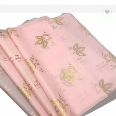 China Wholesale Customized Brand Name Printed Wrapping Tissue Paper for Gift Clothing Flowers Book