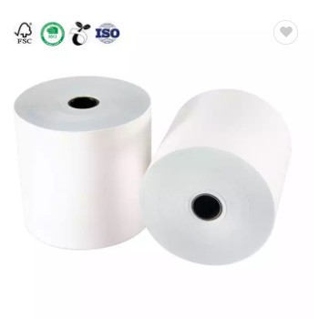 High Quality Bank 75mm*60mm Printed Till Rolls 2 Ply Pos Carbonless Thermal Cash Register Paper Rece / 1