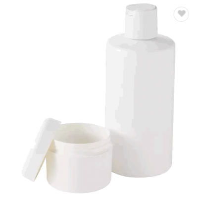 400ml Empty PLA Biodegradable Cosmetic Packaging Plastic Bottle With Press Cap