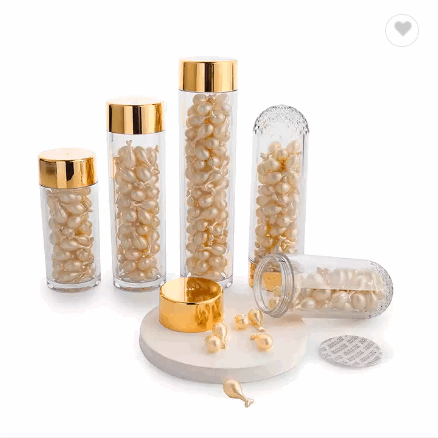 Wholesale 50ml 80ml 100ml 55ml 75ml PET plastic transparent round bottom essence capsule pill bottle / 2