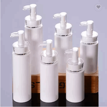 Luxury Empty 120ML 160ML 200ML White Cosmetic Cream Lotion Shampoo Pump Bottles / 1