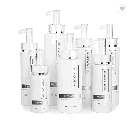 Luxury 200ml 300ml 400ml 500ml white PET plastic shampoo bottle shower gel bottle with lotion pump / 1