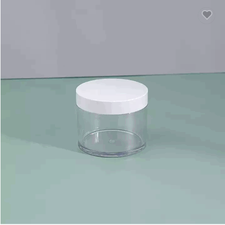 30g 50g 100g150g 200g 250g Cosmetic round shape transparent cream jar with white lid / 6