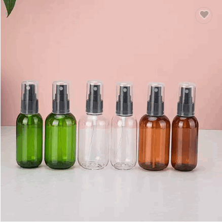 50ml 80ml Empty Pet Cosmetic Plastic hair spray bottle continuous mist pump bottle / 3