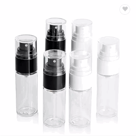 2021 empty cosmetic containers plastic 30ml pump pressure spray bottle clear pet bottles / 3