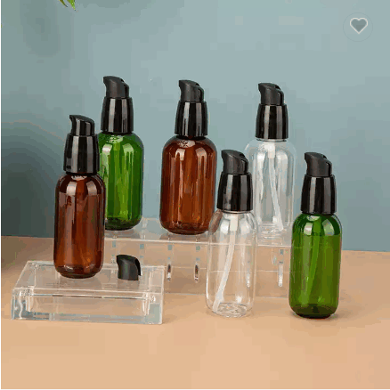 Free samples 50ml 80ml PET plastic lotion pump bottle cosmetic packaging / 5