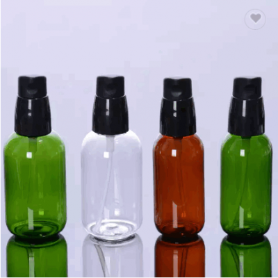 Free samples 50ml 80ml PET plastic lotion pump bottle cosmetic packaging