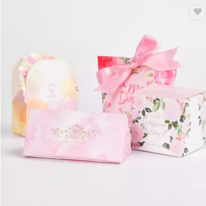 Wholesale wedding gift packaging boxes colorful festive chocolate paper box invitation candy boxes / 2