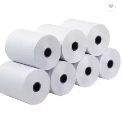 Wholesale types printing cash register paper on plastic core for thermal paper 80mm 57mm / 3