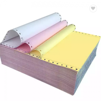 Factory 241mm 2 Ply 3 Ply Pink/ White/ Blue Computer Continuous A4 Sheet Ream Ncr Carbonless Paper