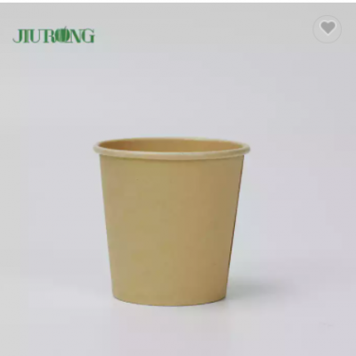 Hot Cold Container Kraft Paper Cup with Lids Disposable Soup Containers Ice Cream Cups Packaging Cup