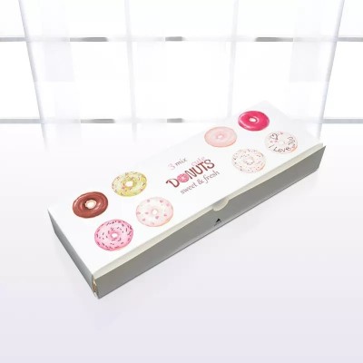 Factory ODM customized donut box paper donut packaging box donut box packaging with clear window and