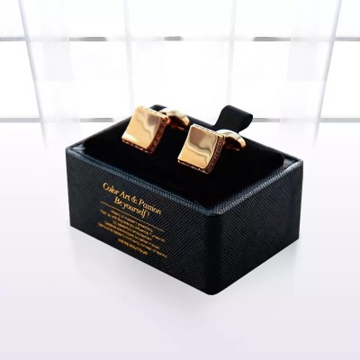 OEM custom wholesale luxury box cufflinks packaging box cufflink gift box with logo