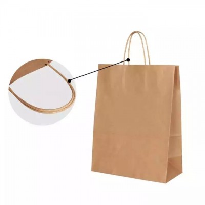 Free Design Brown Kraft Paper Bags With Your Own Logo,Paper Shopping Bag With Logo,Paper Kraft Bag C
