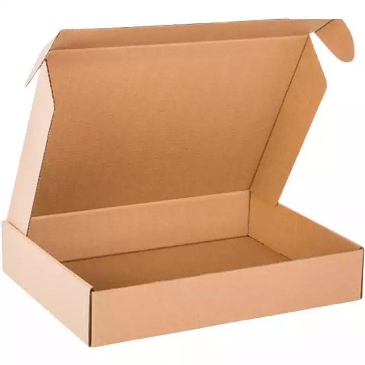 Ready To Ship Corrugated Box Customized logo Recycled Kraft Paper Packaging Mailer Shipping Box / 3
