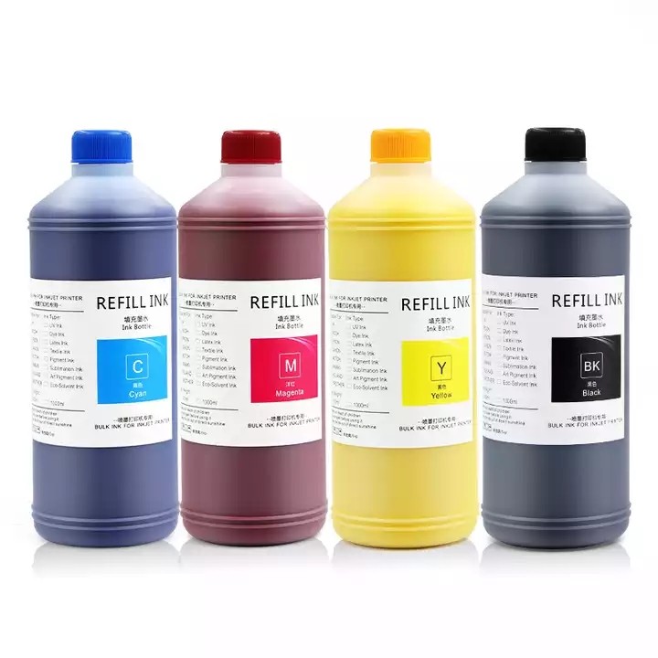 Ocbestjet 1000ML 4 Colors Universal 80 Pigment Ink For HP 1050C 1055 Printer / 1