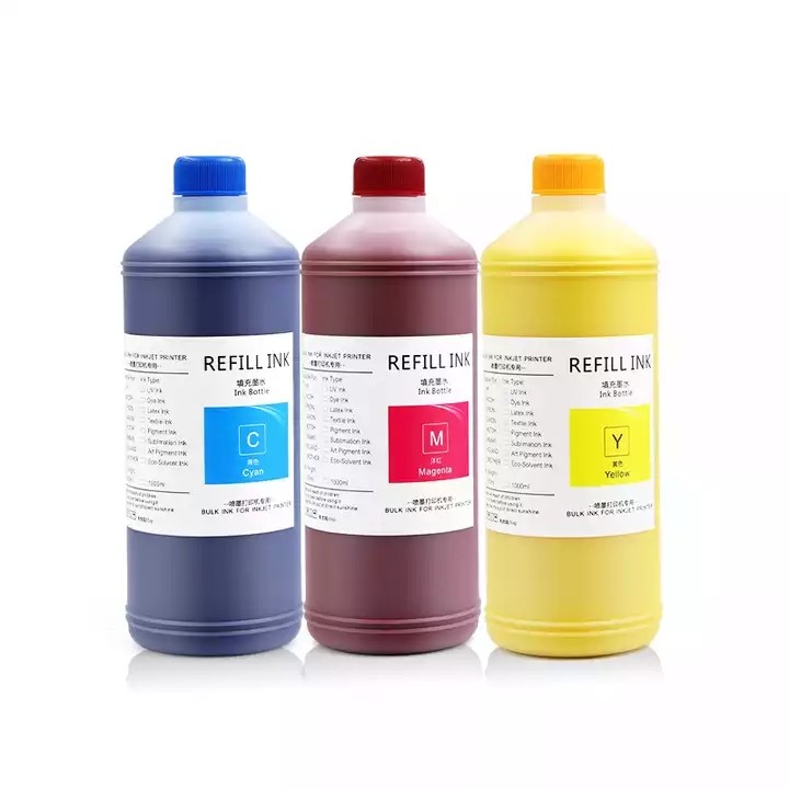 Ocbestjet 1000ML 4 Colors Universal 80 Pigment Ink For HP 1050C 1055 Printer / 2