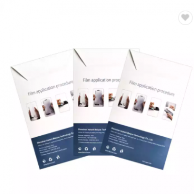 Custom LOGO Printing Paper packaging envelope Glass Box 11 inch Screen Protector Retail Package Cart