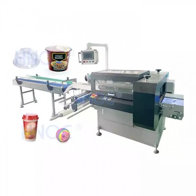 PP Plastic Cutlery Film Pvc Mini Heat Tunnel Side Seal Shrink Wrapping Machine for Bottled Water