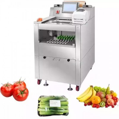 tomatoes fragrant red vinegar stretch film cling wrap machine Cling Film Wrapping Machine With Weigh