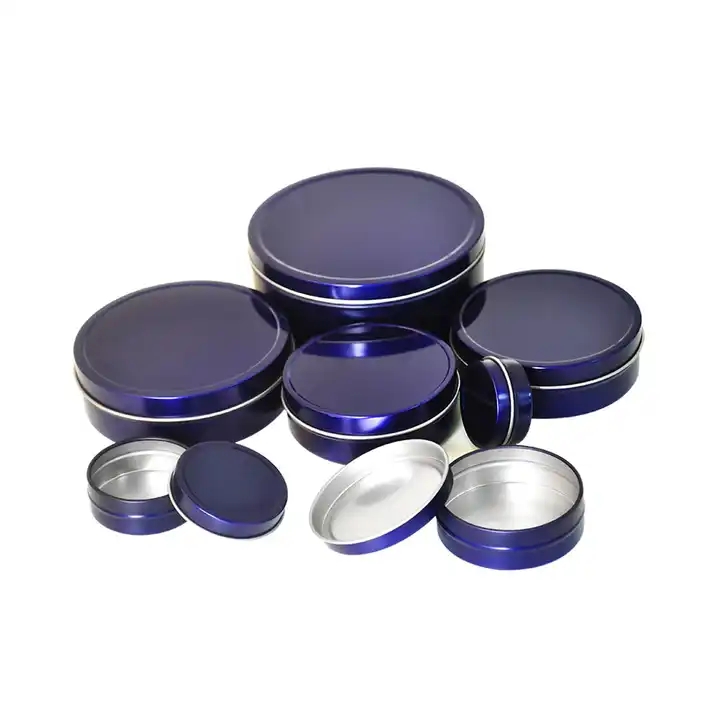 Factory Wholesale Price Food Grade Round Shape No Screw Cover Tin Can / 1