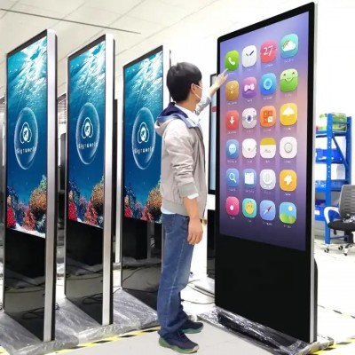43" 55 inch indoor touch screen advertising lcd display player advertising screen machine kiosk