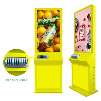 50 Inch Digital Signage and Displays Advertising Display Player Kiosk Screen with Power Bank