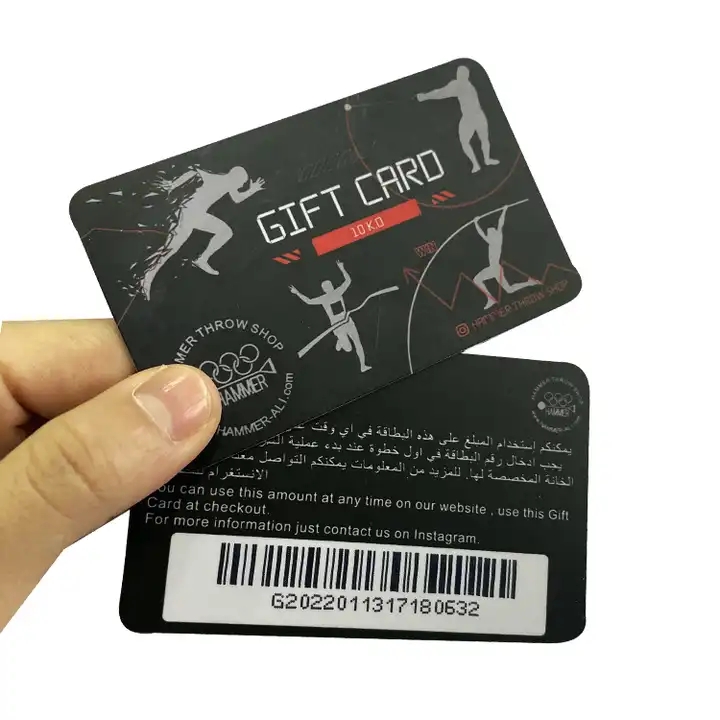 CR80 Custom Logo Printing Plastic Card Membership Bar Code Loyalty Card Business Cards with Logo / 1