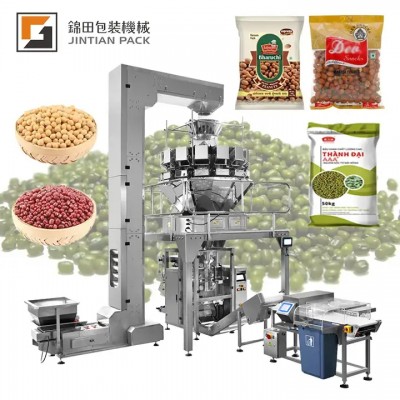 Pet Food animal Feed Packaging Multi Head Weigher Coffee Beans frozen Peas lentil Granule Automatic 